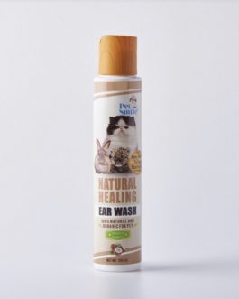 PETSMILE PREMIUM Organic Healing Ear Wash for Cat 100ml น้ำยาเช็ดหูสูตรสมุนไพรออแกนิกรักษาไรในหู สำหรับแมว