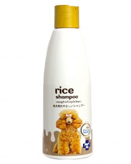 PETSMILE RICE Shampoo & Conditioner เพ็ทสไมล์ แชมพูข้าวสำหรับสุนัขวัยชรา ขนาด 280 ml