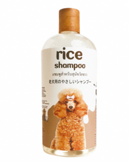 PETSMILE RICE Shampoo & Conditioner เพ็ทสไมล์ แชมพูข้าวสำหรับสุนัขวัยชรา ขนาด 500ml