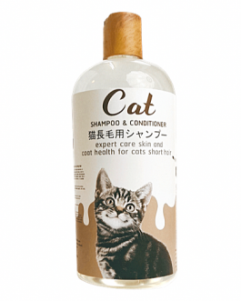 PETSMILE Cat Shampoo & Conditioner (ShortHair) เพ็ทสไมล์ แชมพูแมวขนสั้น ผสมคอนดิชันเนอร์ ขนาด 500 ml